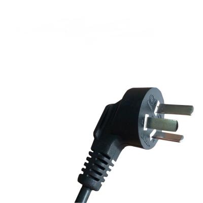 China China 3-pin right angle plug with CCC approval power cables for sale