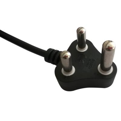 China South African flexible power cord cables, SABS approved power cord plug for sale