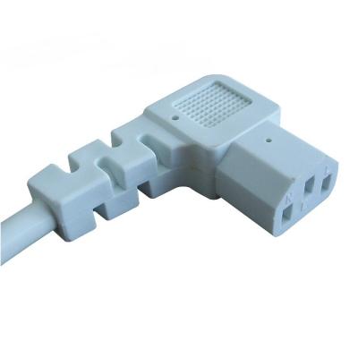 China Power cord cables with IEC320 Right angled C13 female connector for sale