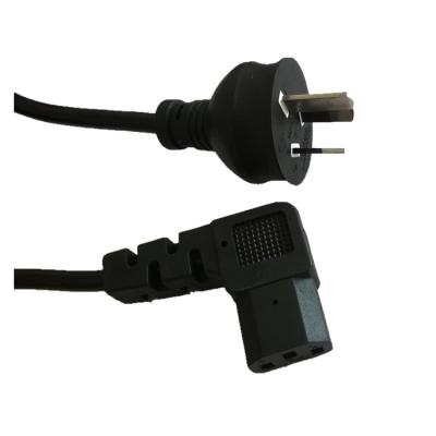 China Australian right angled C13 Power Cord for sale