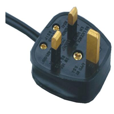 China UK power cord with BS rewireable fused plug for sale