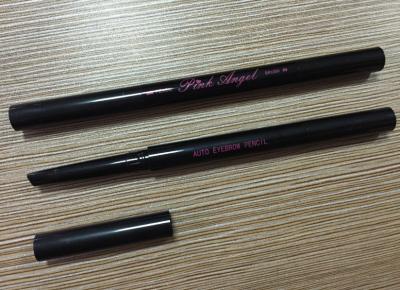 China custom logo printing retractable eyebrow pencil with eyebrow brush/eyebrow powder for sale