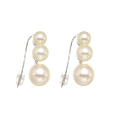 China Trendy Jewelry Fashion Jewelry Fishhook Glass Pearl Women's Earrings for sale