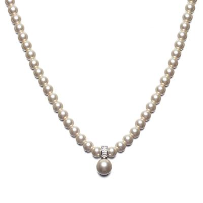 China FASHION chic and fashionable high quality glass bead necklace zircon necklace for sale