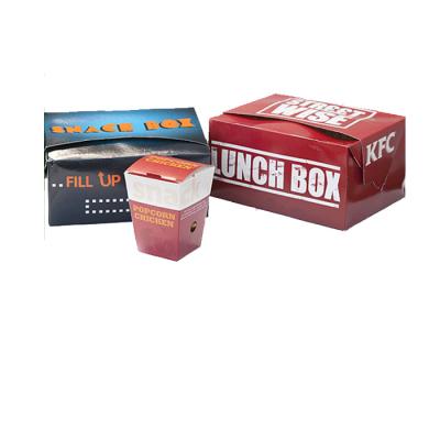 China Disposable Takeaway Custom Printed Quick Food Packaging Box For Restaurant for sale