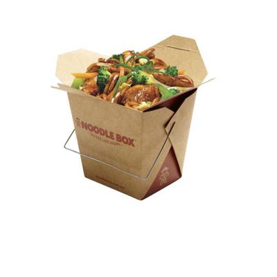 China Disposable safe and healthy food grade printed chinese noodle box for sale for sale