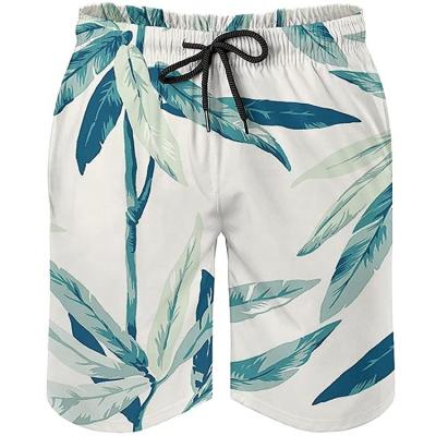 China Wholesale Custom Printed Quick Dry Antibacterial Design Swim Trunks Beach Shorts Mens Beach Shorts With Pockets for sale