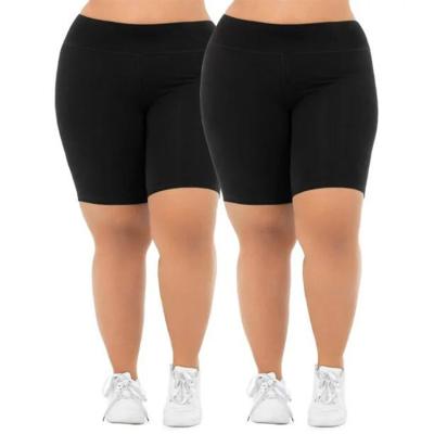 China Breathable Plus Size Yoga Leggings Women High Compression Workout Leggings High Waisted Quick Dry Breathable Running Shorts for sale