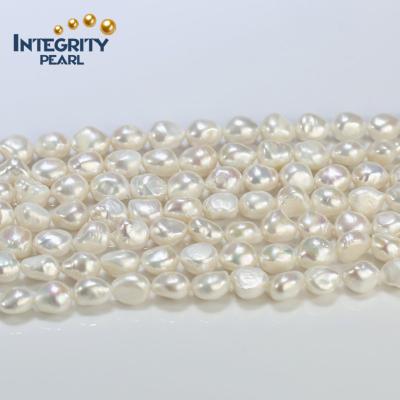 China Wholesale Freshwater Natural Cultured Loose Irregular Large Size Baroque Nugget Pearl String 12mm Real Freshwater Pearl for sale