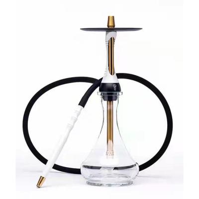 China Eco-friendly Latest Handmade Hookah Eco-friendly Zinc Alloy Set Light Shisha Small Size Hookah for sale