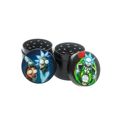 China Custom Logo Zinc Alloy Easy Rolling Cigarette Maker 4pcs Set Smoke Metal Herb Leaf Weed Tin Grinder Grinder for sale