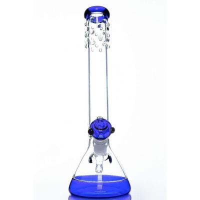 China Glass factory hot design new 18 inch 5mm thick handmade glass hookah with downstem pipe for sale