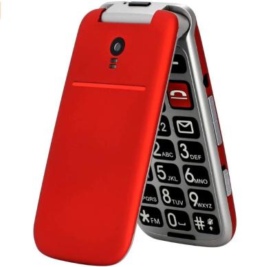 China artfone CF241A factory artfone CF241A top dual SIM card mobile phone red sample flip for the elderly for sale