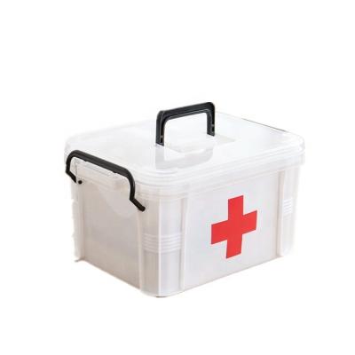 China Sustainable Good Design Multi Grids PP First Aid Box Storage Box for sale