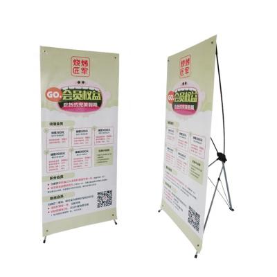 China Iron Pole Spider X Banner Display Aluminum Display Stand Banner for sale