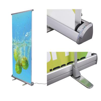 China Portable Luxury Sigh Display Advertising Scrolling Roll Up Banner Stand for sale