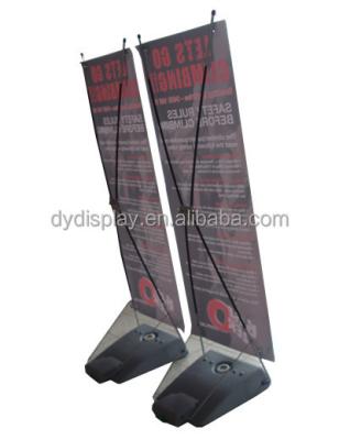 China Promotional Plastic Material X Frame Banner Stand With Water Tank for sale