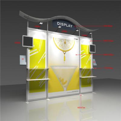 China Promotion Display Modern Design Modular Exhibition Booth Stand For Trade Show Event for sale