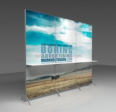 China Promotion Booth Trade Show Exhibition Poster Display Aluminum Banner Stand for sale