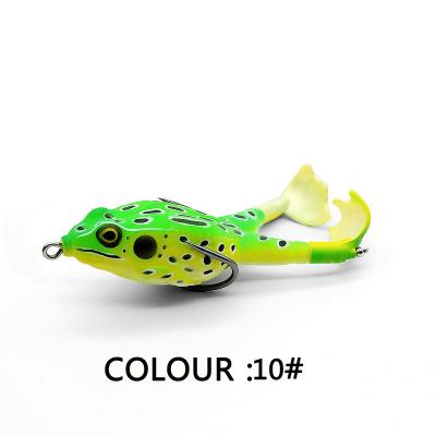 China Bass Hot Sell Tatting Water Bait 9cm/13.7G Bionic Road Bait Simulation Two Leg Floating Outdoor Fishing Bait Thunder Frog Sub for sale