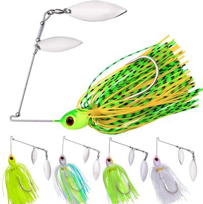 China Lead HDL Paint Jig LAKE 10g 14g Spoon Spinnerbait Fishing Jig Head Lure Metal Spinner Bait Bass Lure for sale