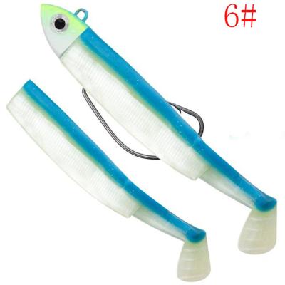 China Popular Soft Lead+PVC Lead Head Fish Fishing Lures Swim Bait Jig Artificial Plastic Heads for sale