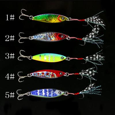 China Top Lead Lures 3D Colors Metal Jig Artificial Fishing Lure for sale