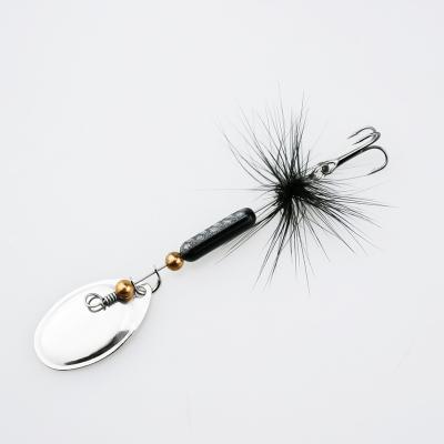 China Spinner 3.5g Zinc Alloy Bait Fishing Lure With Feather for sale