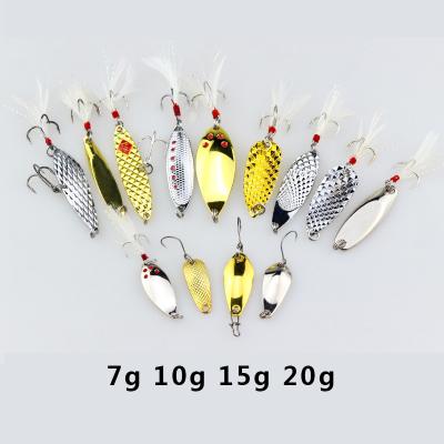 China Various Colors Zinc Alloy Metal Lures Trolling Spinner Fishing Spinners for sale