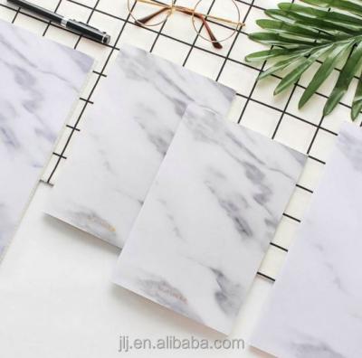 China Best Price Hardcover Hardcover Book White Marble Cover Plan Schedule Office Daily Notebook for sale