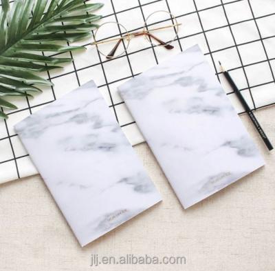 China Newest Selling Hardcover Book White Marble Cover Daily Plan Schedule Notebook for sale