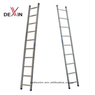 China DX-1128 EUROPEAN Aluminum Single Straight Ladder Professional Outdoor Aluminum Rescue Ladder EN131 2.8M for sale