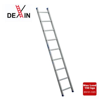 China DX-1139 Folding Ladders Hobby Ladder Stick Step Ladder Aluminum Straight Outdoor Safety Stable 3.9m EN131 for sale