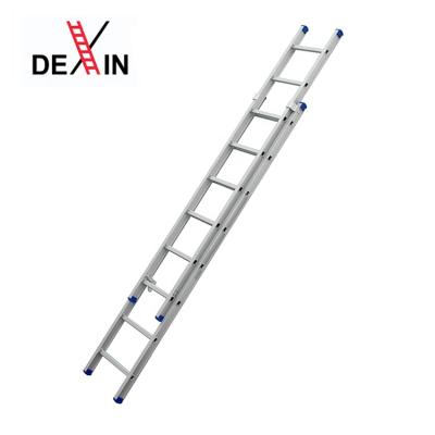 China Folding Ladders 6.5 Feet Safety Twin-Steps Portable Aluminum Leaning Ladders Roof Step Combination H Ladders TUV Certified DX-4230 for sale