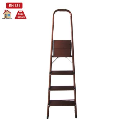 China Safety Aluminum Household Ladder 3 Steps Folding Ladders Household Indoor Ladder TUV Certified Alu Step Ladder for sale