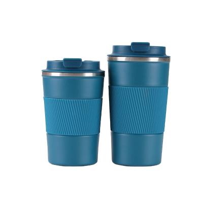 China Agriculture Custom Keep Reusable Double Wall Vacuum Insulated Stainless Steel Thermal T Cup Tumbler Coffee Mug With Sleeve for sale