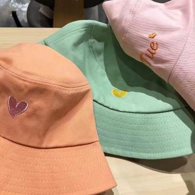 China Hot Sale Cotton Sunshade Fisherman Leisure Custom Bucket Outdoor Fishing Hat With Embroidery Logo for sale