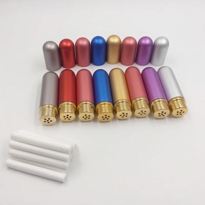 China Metal Foil Aluminum Nasal Oil Nasal Inhaler With Logo Printing For Travel Bottles for sale