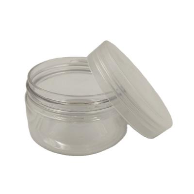 China Personal Skin Care Packaging PET 100ml Plastic Cream Jar Cosmetic Container For Face Cream Cosmetic Packaging for sale