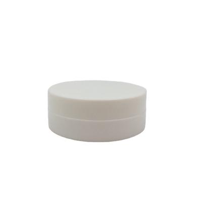 China Personal Packaging 30g 1oz White Flat Round Single Layer Plastic Cosmetic Cream Jar With Inner Screw Cap Suitable For Skin Care Packaging Cream for sale