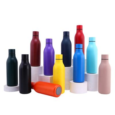 China Sustainable SUNTQ Tasse Copo Spray Rubber Painted Stainless Steel Sport Yoga Bottle Botellas De Agua Stainless Steel Sport Water Bottles for sale