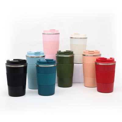 China Sustainable SUNTQ Reusable Coffee Cups 380ml Travel Mug with Leakproof Lid Custom Logo Vacuum Insulated Stainless Steel 510ml Coffee Mugs for sale