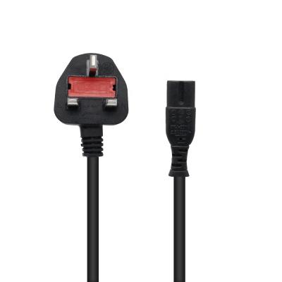 China COMPUTER Lead Power Cable 2 Pin UK Plug PC Monitor TV C13 Cord , 2 Prong Clover Leaf Laptop Power Cable for sale