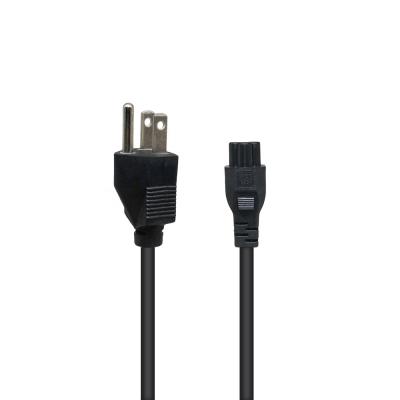 China COMPUTER US AC Power Cord Cable , US Plug Computer Power Cord Plug For Office for sale