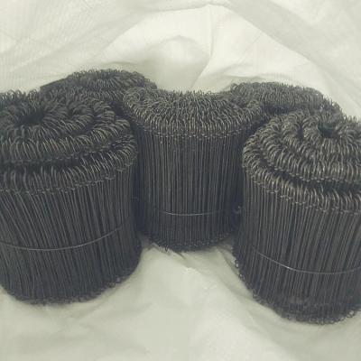 China Black Annealed Binding Wire Iron Double Loop Tie Wire Factory Galvanized Sack Bar Ties for sale