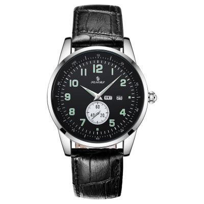 China High Quality Leather Strap Watch Quartz Analog Waterproof Men and Women Couple Watch for sale