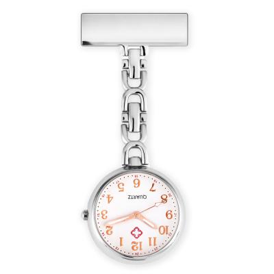 China Wholesale Clip On Medical Hanging Quartz Fob Watch Brooch Lapel Pin Pocket Nurse Watch for sale