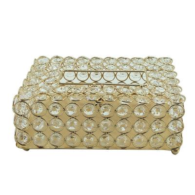 China 2021new traditional decorative square pearl tissue box table cloth holder for home use for sale