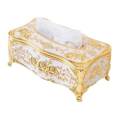 China Traditional Classic Flower Decorate Wedding Acrylic Tissue Box For Home Deco for sale