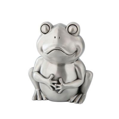 China Custom Decoration Piggy Bank Frog Piggy Bank Metal for sale